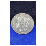 1890 MORGAN SILVER DOLLAR W/ 