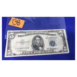 1953 A SERIES $5 SILVER CERTIFICATE