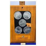 5 MORGAN SILVER DOLLARS IN GATES AWARD