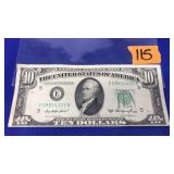 1950 A $10 GREEN NOTE