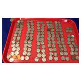TRAY LOT OF ASSORTED JEFFERSON NICKELS