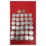 32 1967 KENNEDY HALF DOLLARS