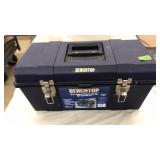 BENCHTOP TOOL BOX WITH ASST. HUNTNG SUPPLIES