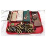 TRAY LOT OF ASST. AMMO & VNTG. CARTRIDGE BOXES