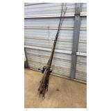 5 ROD & REELS & 2 FISHING POLES