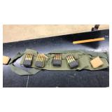 AMMO BELT WITH 30-06 CARTRIDGES, 32 ROUNDS