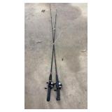 (2) ZEBCO ROD AND REELS