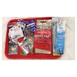 TRAY LOT OF ASST. HOOKS AND LEADERS