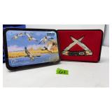 SHRADE DUCKS UNLIMITED 2 BLADE COMM. KNIFE IN TIN