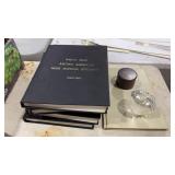 WHOS WHO BOOKS, PAPER WEIGHTS, ASST HOUSEHOLD