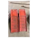 PAIR OF METAL CAR RAMPS