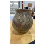 NATIVE AMERICAN POTTERY BOWL 7"