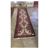 HAND KNOTTED WOOL RUNNER