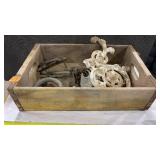 VINTAGE COCA COLA TRAY & ASST CONTENTS