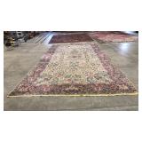ANTIQUE HAND TIED WOOL AREA RUG
