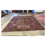 ANTIQUE AREA RUG HAND TIED