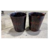 2 MID CENTURY ICE BUCKETS