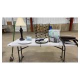 TABLE LOT OF ASST HOUSEWARE & DECOR