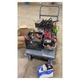 LOT OF ASST CAR PARTS, TOOLS, HARDWARE