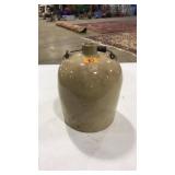 STONEWARE JUG W/ WIRE BAIL HANDLE