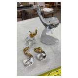 ASST BLOWN GLASS ANIMAL FIGURALS