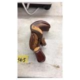 WOOD CARVED PARROTT STORAGE BOX