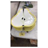 SALERNO ITALY 6 PEAR DISHES