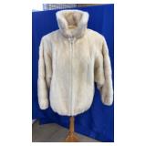 ANTIQUE ZIP UP FUR COAT