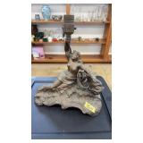 ANTIQUE ART NOUVEAU FIGURAL LAMP