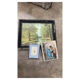 BOX OF ASST ART & HOUSEHOLD