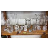 COLL OF ASST GLASS VASES