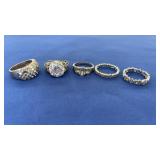 ASST STERLING RINGS