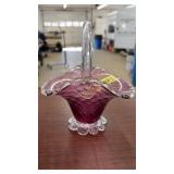 PURPLE GLASS BASKET