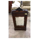 19TH CEN ENGLISH INLAID MINIATURE ARMOIRE