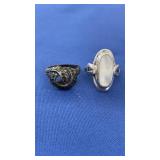 2 STERLING RINGS