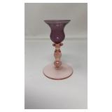 PINK & AMETHYST CANDLESTICK HOLDER (1)