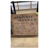 JOHNNY WALKER BLACK LABEL VINTAGE WOOD CRATE