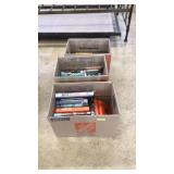 3 BOXES OF ASST HARDCOVER BOOKS