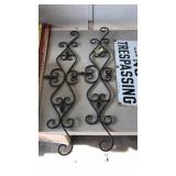 2 METAL WALL ART PCS