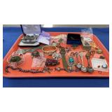 TRAY OF ASST COSTUME JEWELRY