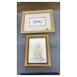 2 PC FRAMED BATH STILL LIFE