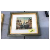 FRAMED PARIS LANDSCAPE SCENE