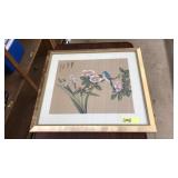 ORIENTAL FRAMED FLORAL ART