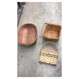 3 ASST WOVEN BASKETS