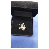 14K YELLOW GOLD UNICORN PENDANT