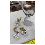 ASST BLOWN GLASS ANIMAL FIGURALS