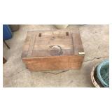 ANTIQUE WOOD CRATE FROM THE GL BAKING CO FRED MD