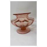 PINK DEPRESSION GLASS VASE