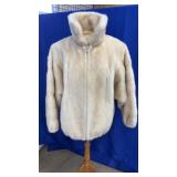 ANTIQUE ZIP UP FUR COAT