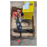 HOSE, EXTENSION CORD, FLASH LIGHT